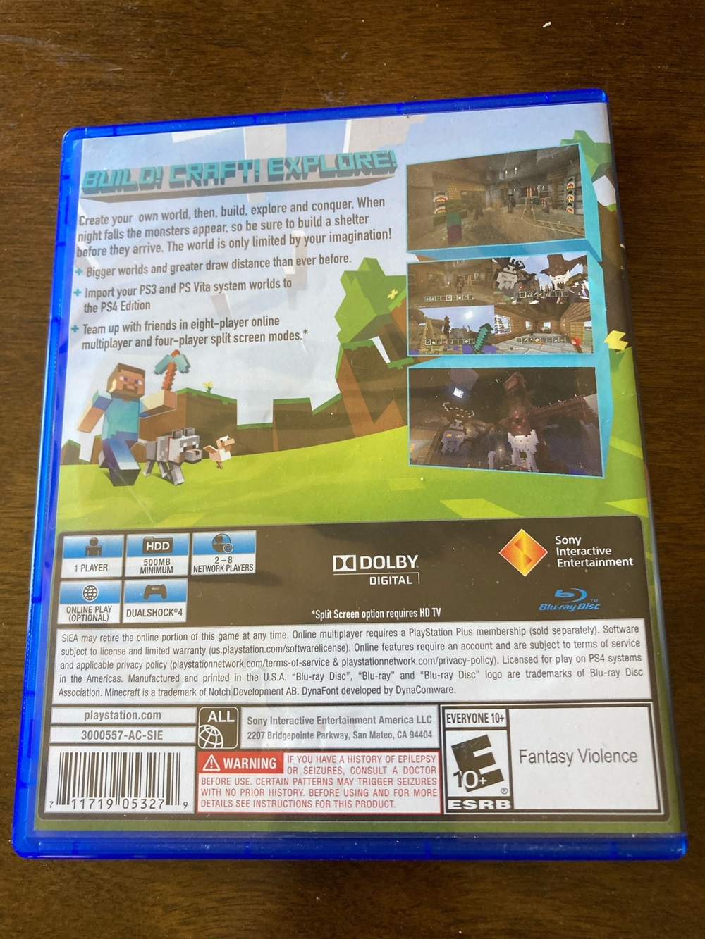 Minecraft PlayStation 4 Edition - PS4 Game (Blue Case) - Picture 2 of 4